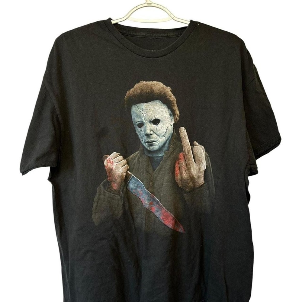 Michael Myers Halloween black cotton t-shirt